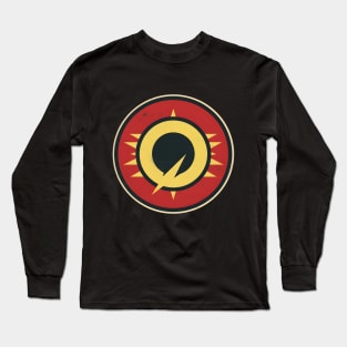 Superhero Graphic Logo - Vintage Retro Aesthetic Long Sleeve T-Shirt